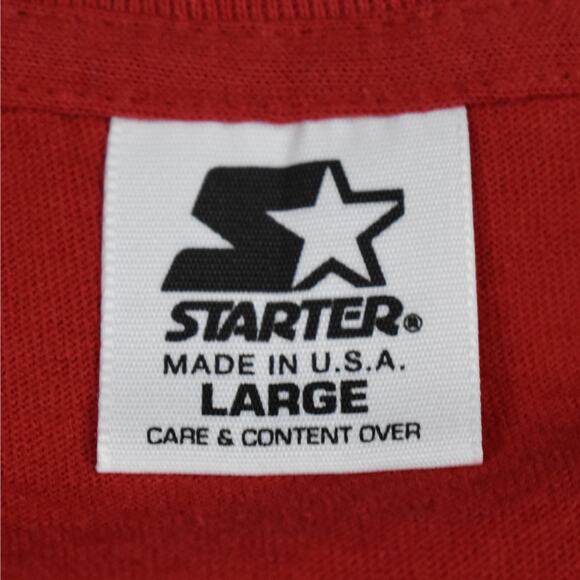 Vintage St Louis Cardinals Baseball Mark McGuire Red Starter shirt sz large USA - Picture 5 of 7